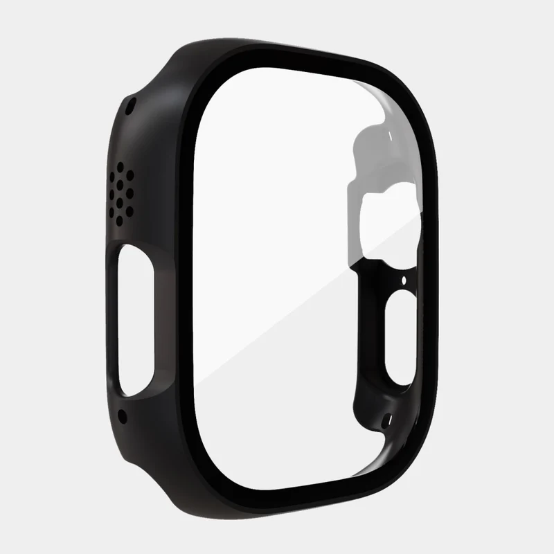 Absolut Schön Apple Watch Ultra Hülle mit Displayschutz in Plastik und Gehärtetes Glas