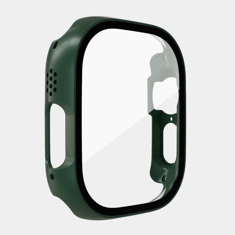 Absolut Schön Apple Watch Ultra Hülle mit Displayschutz in Plastik und Gehärtetes Glas