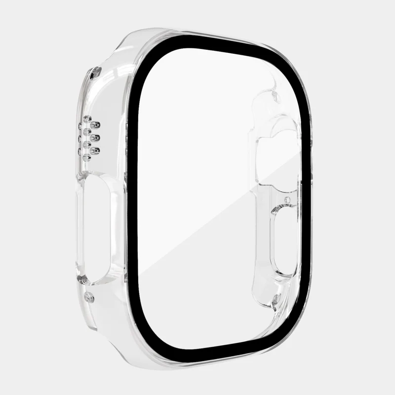 Absolut Schön Apple Watch Ultra Hülle mit Displayschutz in Plastik und Gehärtetes Glas