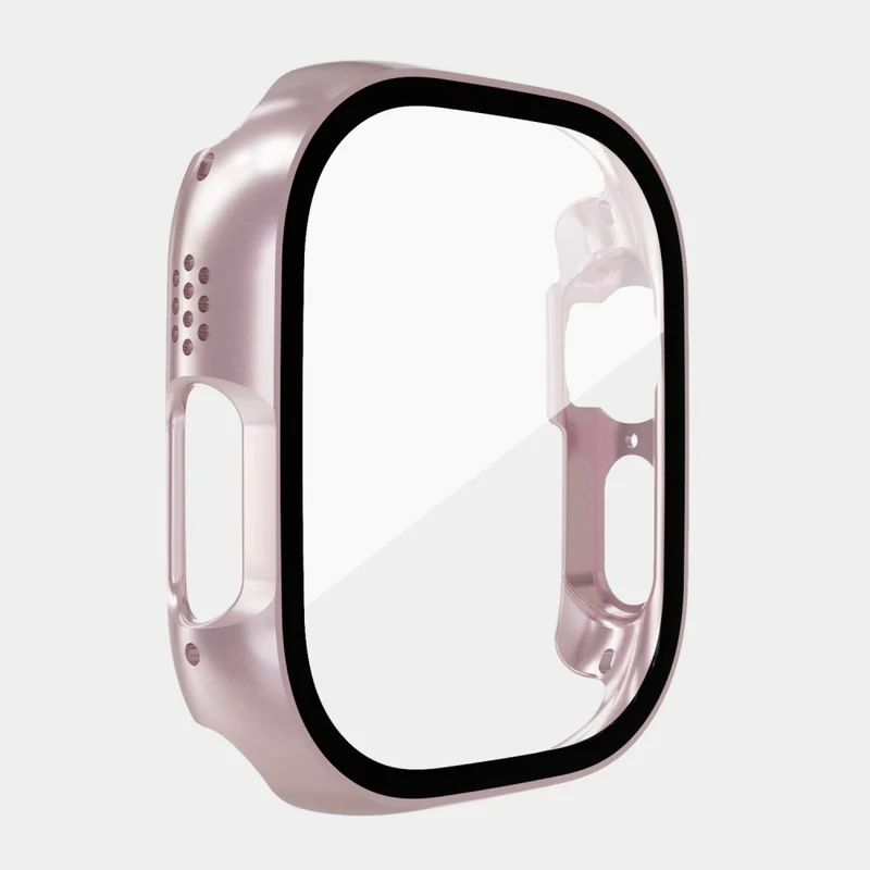 Absolut Schön Apple Watch Ultra Hülle mit Displayschutz in Plastik und Gehärtetes Glas
