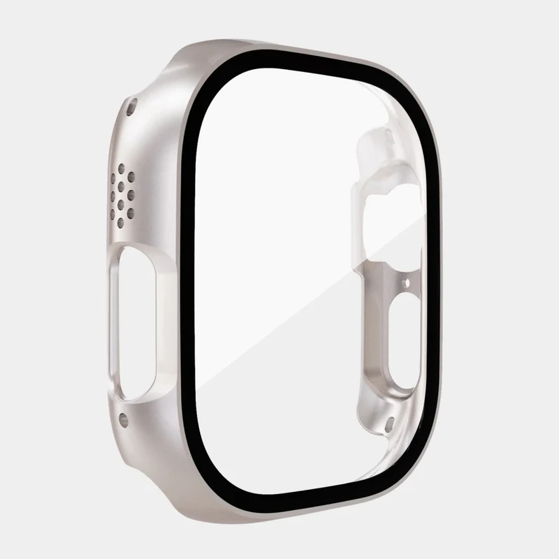 Absolut Schön Apple Watch Ultra Hülle mit Displayschutz in Plastik und Gehärtetes Glas