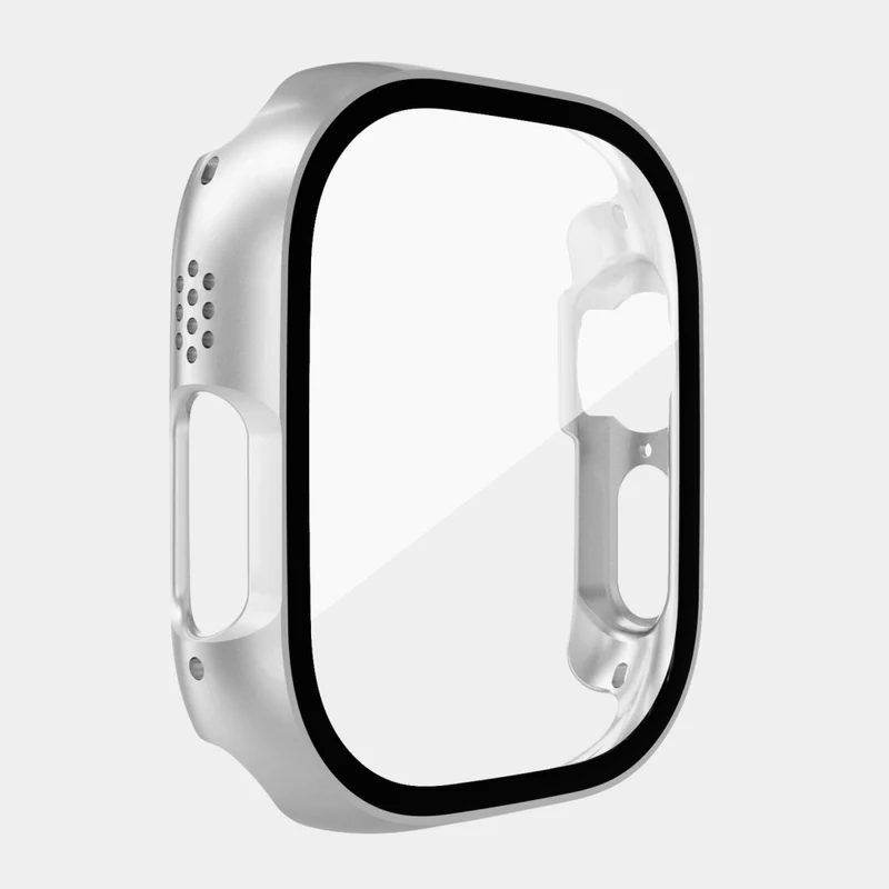 Absolut Schön Apple Watch Ultra Hülle mit Displayschutz in Plastik und Gehärtetes Glas