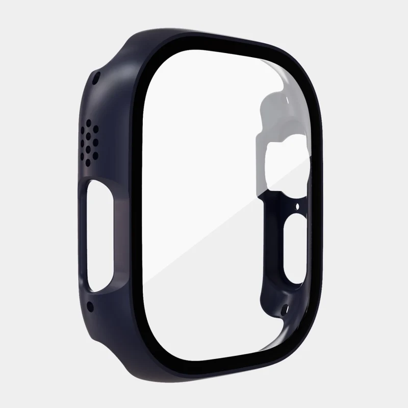 Absolut Schön Apple Watch Ultra Hülle mit Displayschutz in Plastik und Gehärtetes Glas