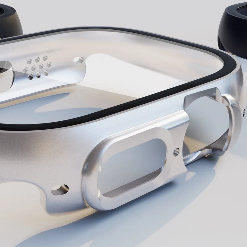 Absolut Schön Apple Watch Ultra Hülle mit Displayschutz in Plastik und Gehärtetes Glas