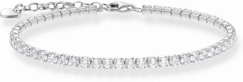 Tennisarmband mit weißen Zirkoniasteinchen - Thomas Sabo Modell: A2167-051-14-L19V