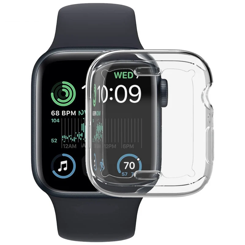 Mega Stylisch Universell Apple Hülle mit Displayschutz in Silikon / TPU