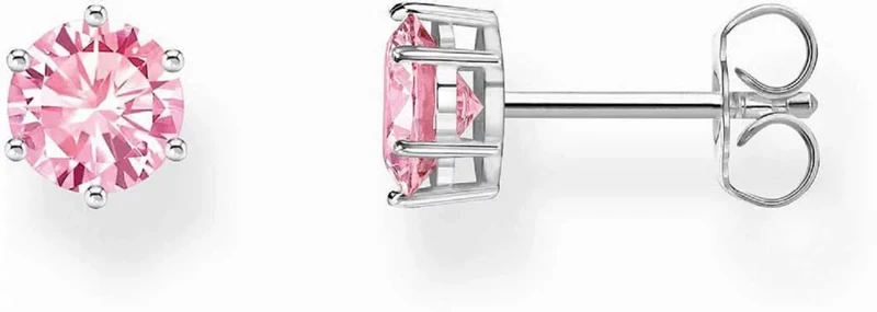 Ohrrstecker mit pinkem Zirkoniastein im Brillantschliff - Thomas Sabo Modell: H2301-051-9