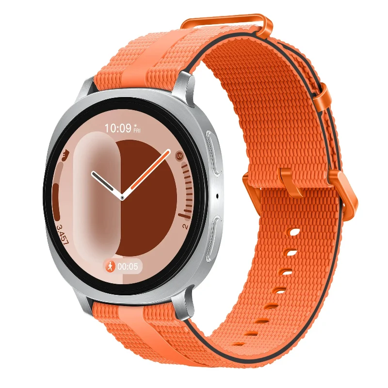 Samsung Galaxy Watch 8 - 44mm Silikon Active Armband (Orange)