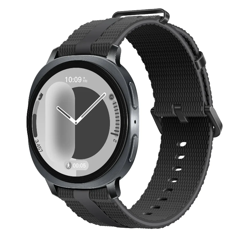 Samsung Galaxy Watch 8 - 44mm Silikon Active Armband (Schwarz)