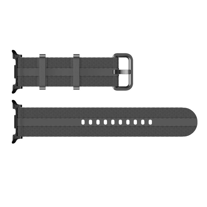 Samsung Galaxy Watch 8 - 44mm Silikon Active Armband (Hellgrau/Orange)