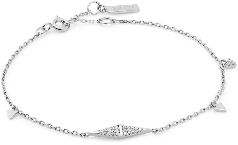 ANIA HAIE B053-02H Armband mit geometrischen Anhängern Steinen besetzt