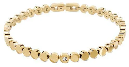 Armband Reintitan goldplattiert, Diamantverzierung - Boccia Jewelry Modell: 03057-04