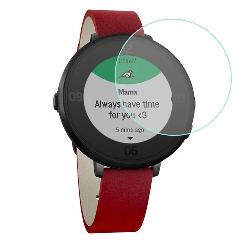 Pebble Time Round Large Silikon / TPU Displayschutz
