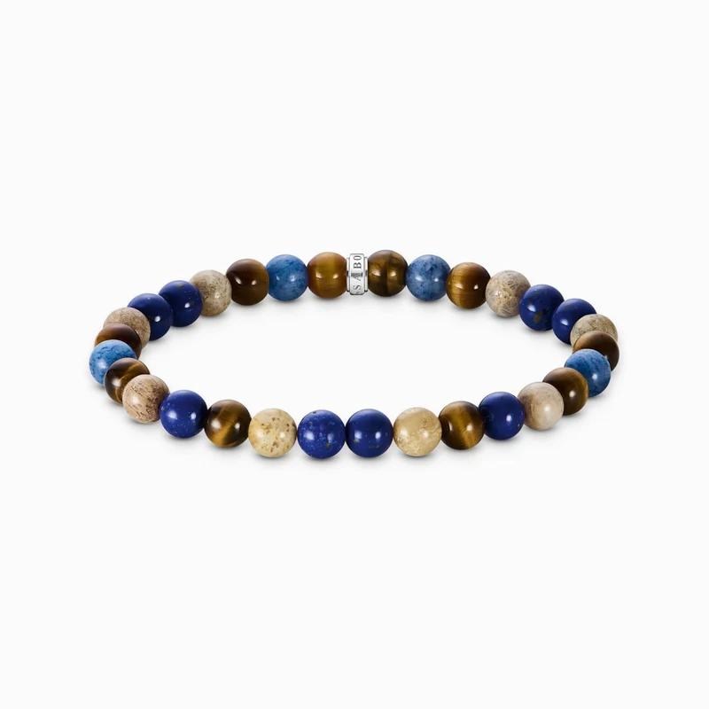 Beads Armband aus Lapislazuli, Dumortierit, Jaspis und Tigerauge - Thomas Sabo Modell: A2193-926-7-L19