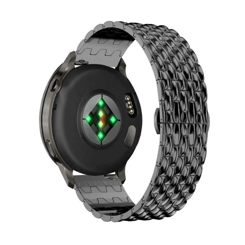 Bandz Garmin Forerunner 70 Stahlarmband 'Dragon' (Schwarz)