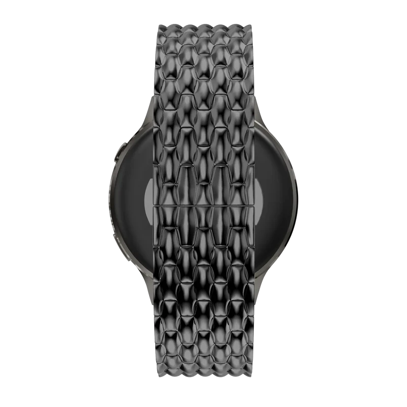 Bandz Garmin Forerunner 70 Stahlarmband 'Dragon' (Schwarz)
