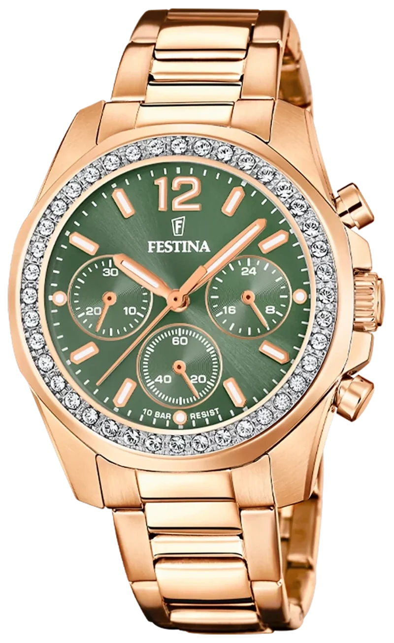 Festina Boyfriend F20639/A Damenuhr • Rosegold-Edelstahl • 10 ATM
