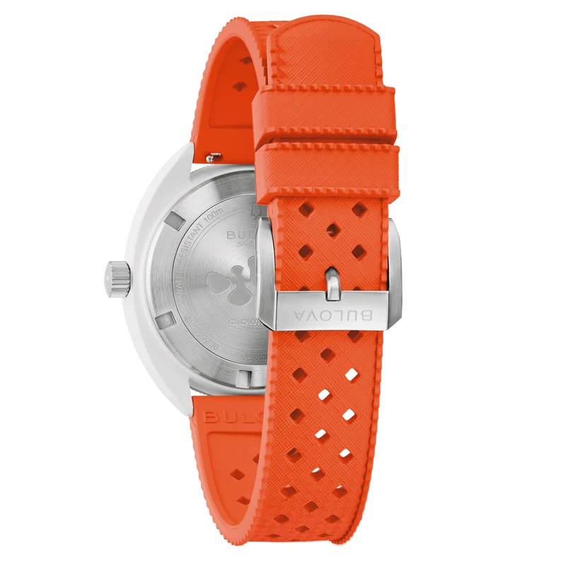 Bulova Snorkel 98B448 Herrenuhr • Hybrid-Keramik Gehäuse • Orange Lünette