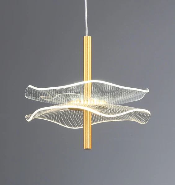 Elegante Wellen Pendelleuchte