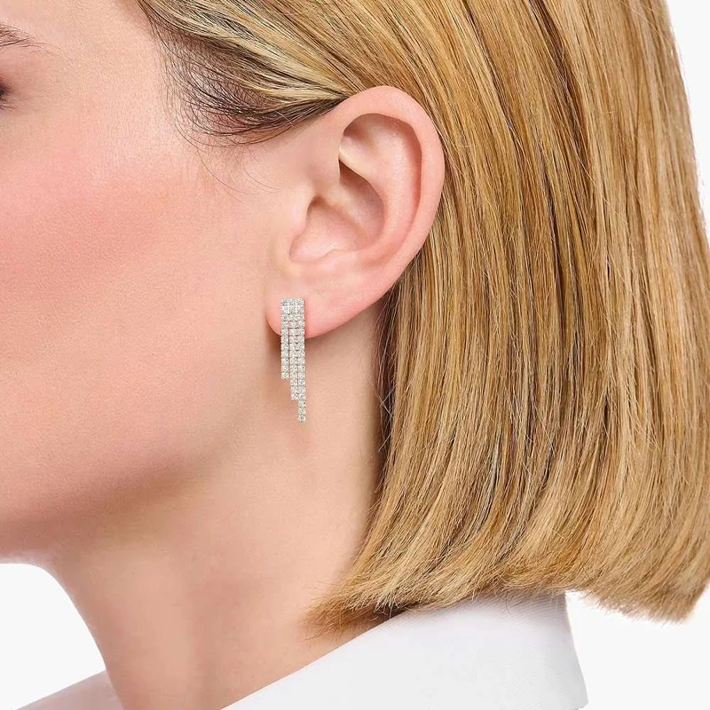 Ohrstecker in Wasserfalloptik mit weißen Zirkoniasteinen - Thomas Sabo Modell: H2309-051-14