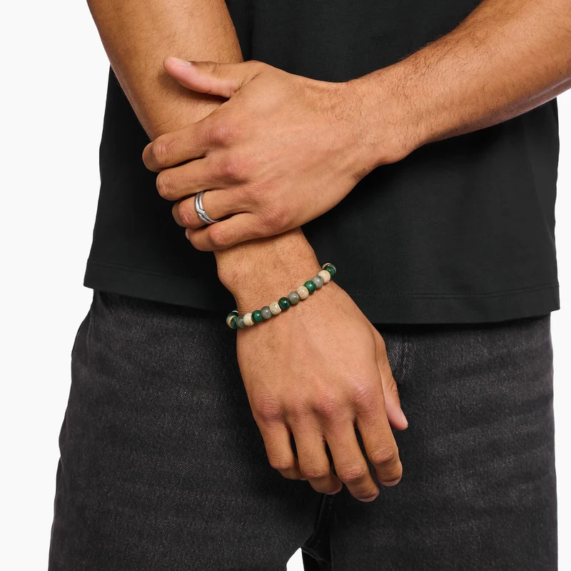 Beads Armband aus Jasper, Jade und Labradorit - Thomas Sabo Modell: A2196-503-6-L19