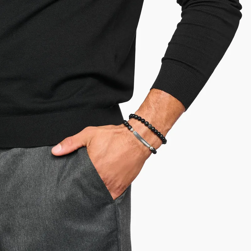 Beads Armband aus Obsidian und schwarzem Zirkoniastein - Thomas Sabo Modell: A2194-705-11-L21
