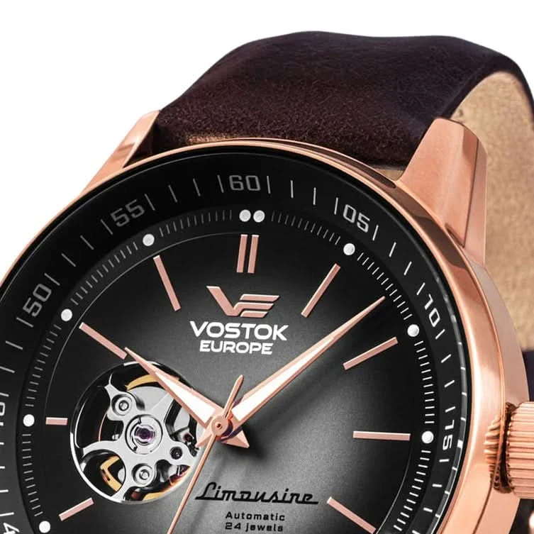 Vostok Europe Limousine NH38-560B682 Herrenuhr • Seiko Automatik • Open Heart