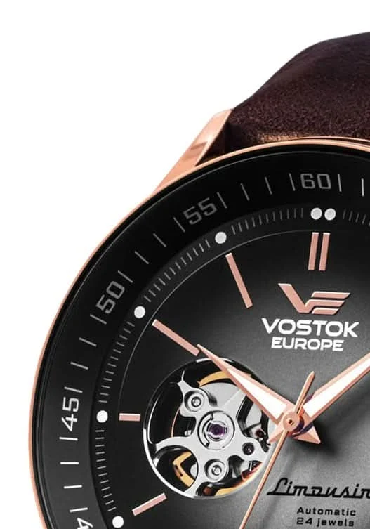 Vostok Europe Limousine NH38-560B682 Herrenuhr • Seiko Automatik • Open Heart