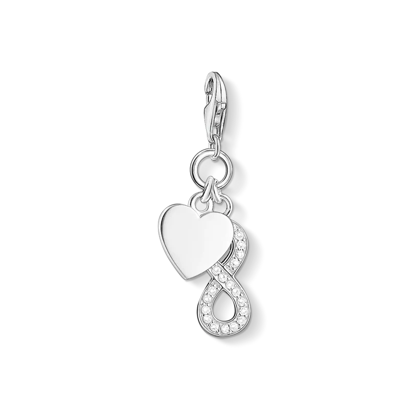 Thomas Sabo Charm Anhänger Modell: 1248-051-14 Infinityherz - 925 Sterlingsilber