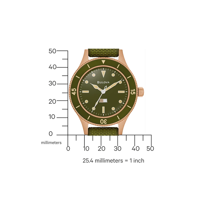 Bulova Marine Star 98A324 Herrenuhr • Skelett-Zifferblatt • 200m Wasserdicht