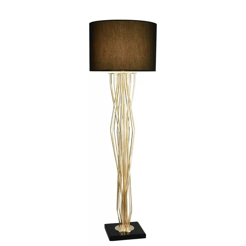Elegante skulpturale Tischlampe