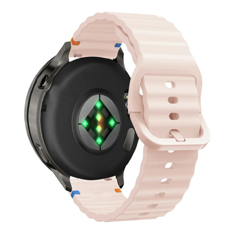 Bandz Garmin Forerunner 170 Silikonarmband 'Wave' (Hellrosa)