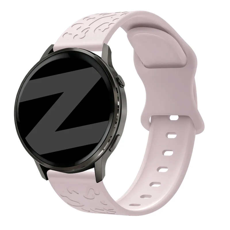 Bandz Garmin Forerunner 170 Silikonarmband 'Leopard' (Rosa)