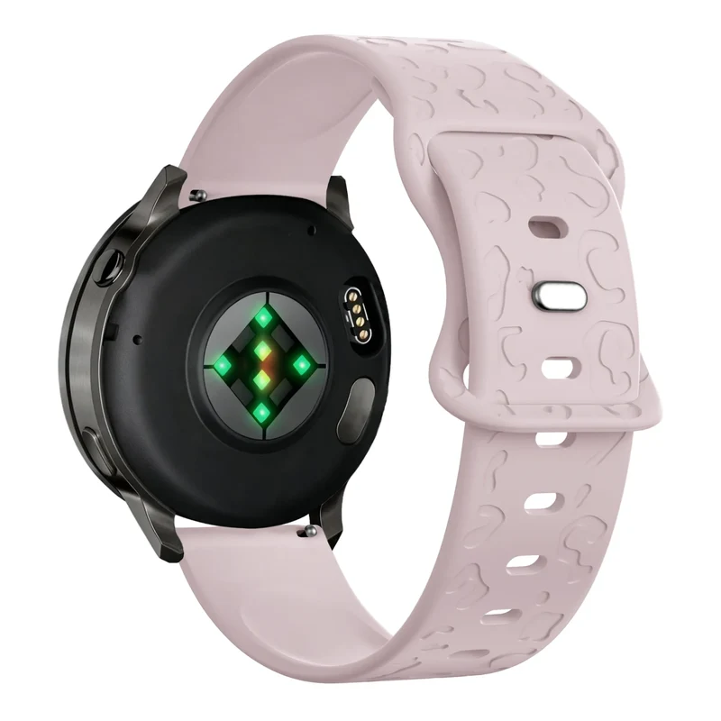 Bandz Garmin Forerunner 170 Silikonarmband 'Leopard' (Rosa)