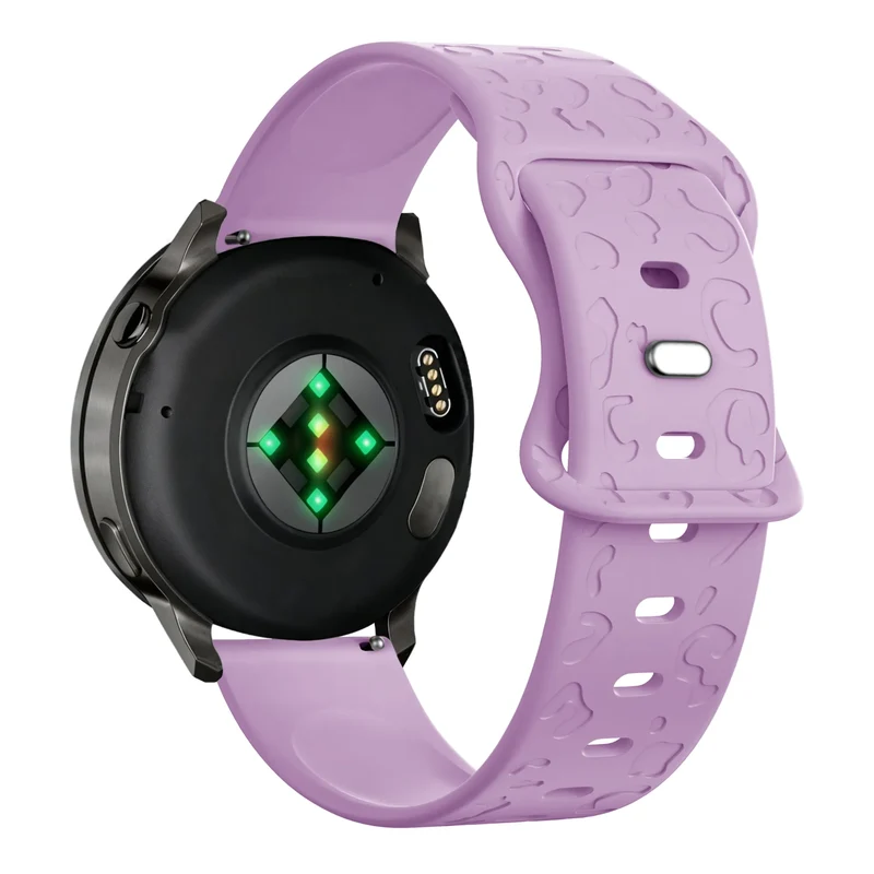 Bandz Garmin Forerunner 70 Silikonarmband 'Leopard' (Hell Lila)