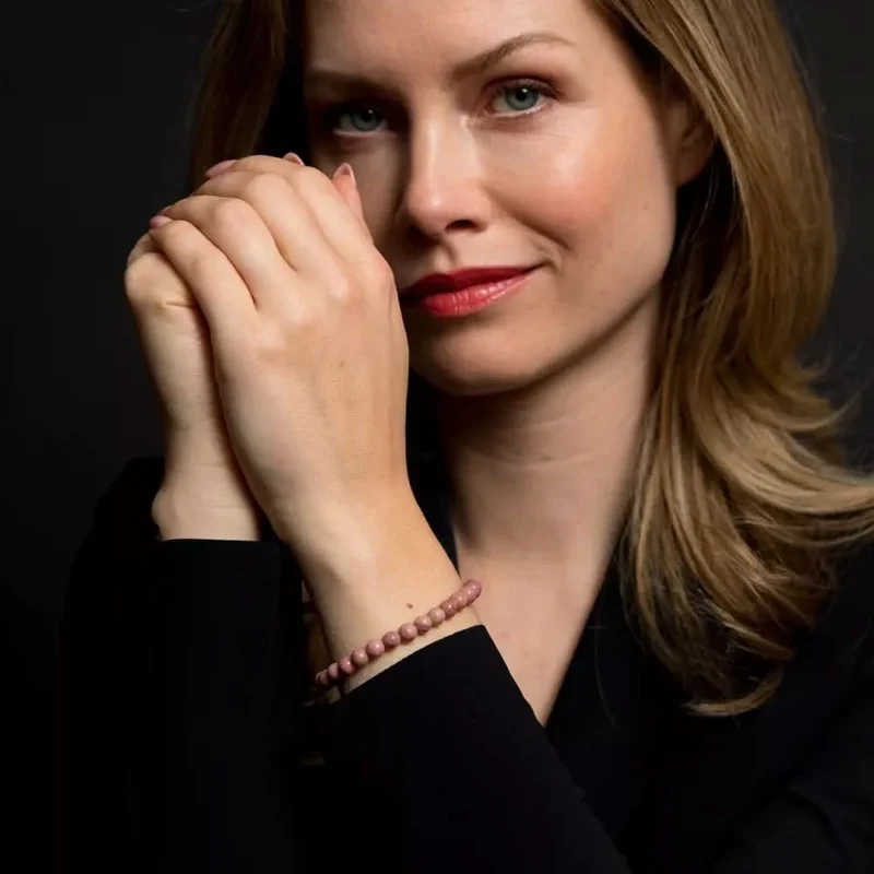 Armband aus 6mm Rhodonit-Edelsteinen mit Edelstahlverschluss - Rebel&Rose Modell: RR-60038-S-M