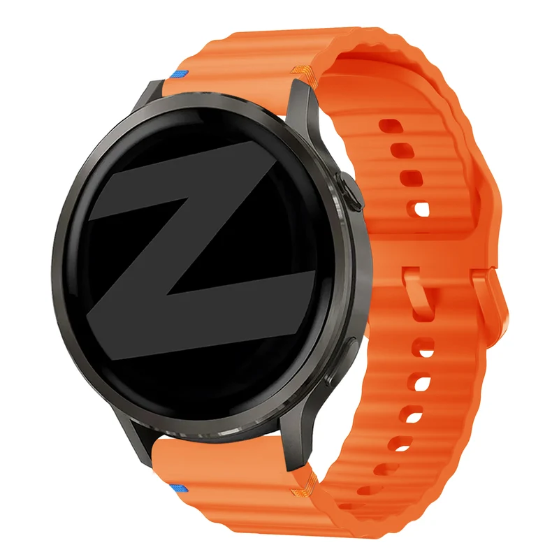 Bandz Garmin Forerunner 70 Silikonarmband 'Wave' (Orange)