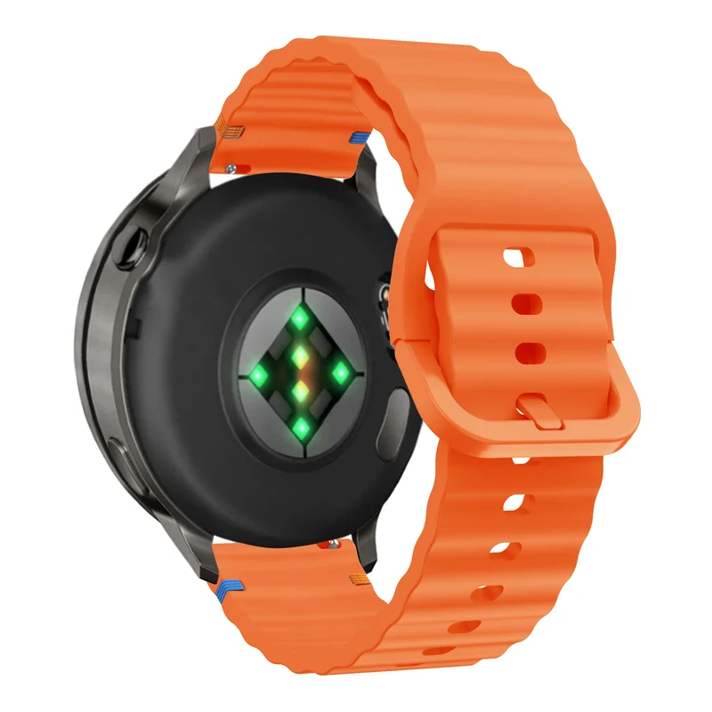 Bandz Garmin Forerunner 70 Silikonarmband 'Wave' (Orange)
