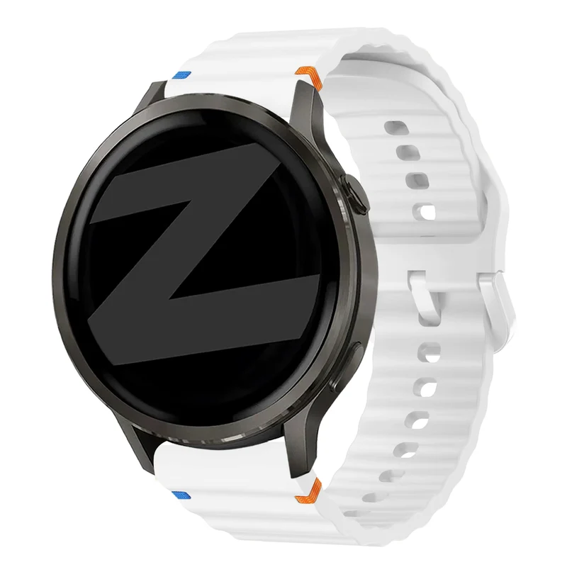 Bandz Garmin Forerunner 170 Silikonarmband 'Wave' (Weiß)