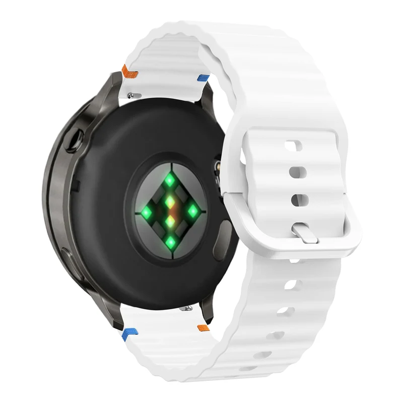 Bandz Garmin Forerunner 170 Silikonarmband 'Wave' (Weiß)