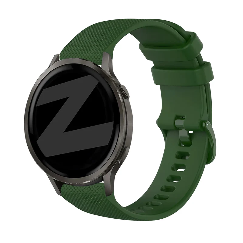 Bandz Garmin Forerunner 170 Silikonarmband 'Premium' (Armeegrün)