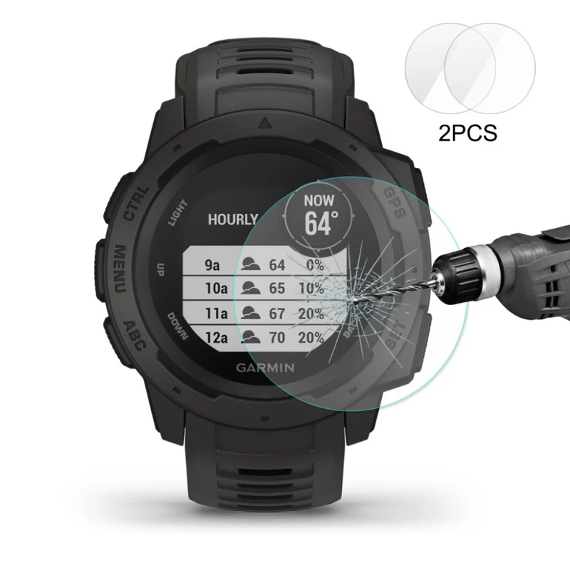 Garmin Instinct Gehärtetes Glas Displayschutz