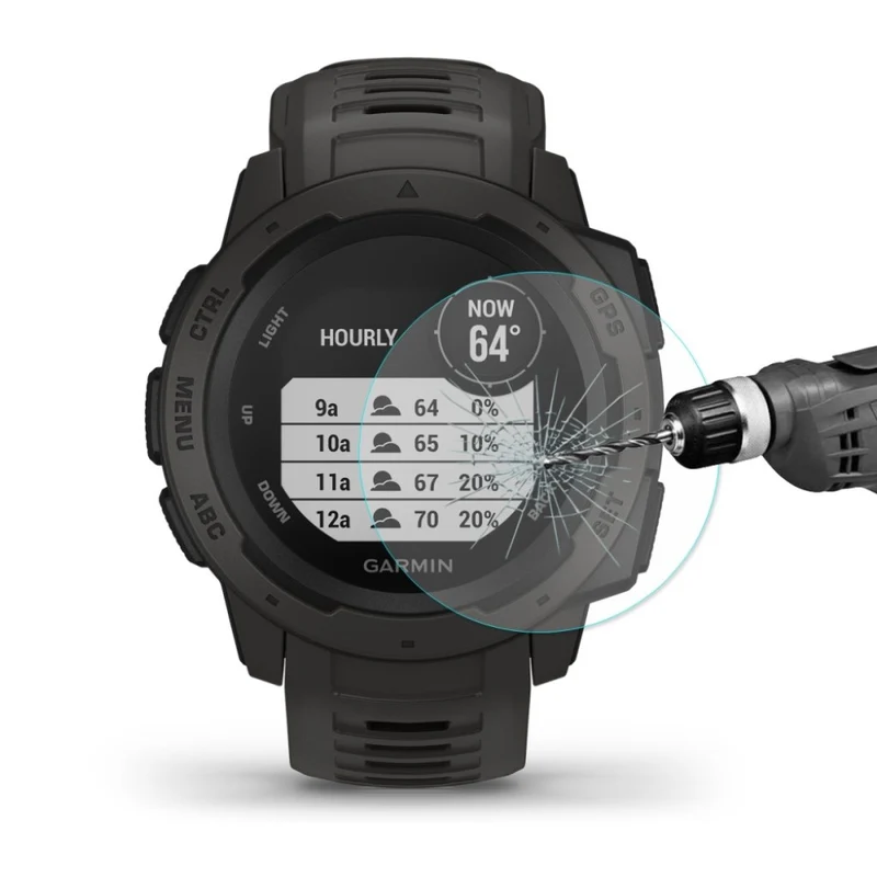 Garmin Instinct Gehärtetes Glas Displayschutz