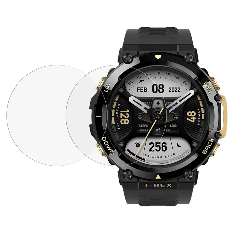 2stück Amazfit T-Rex 2 Gehärtetes Glas Displayschutz