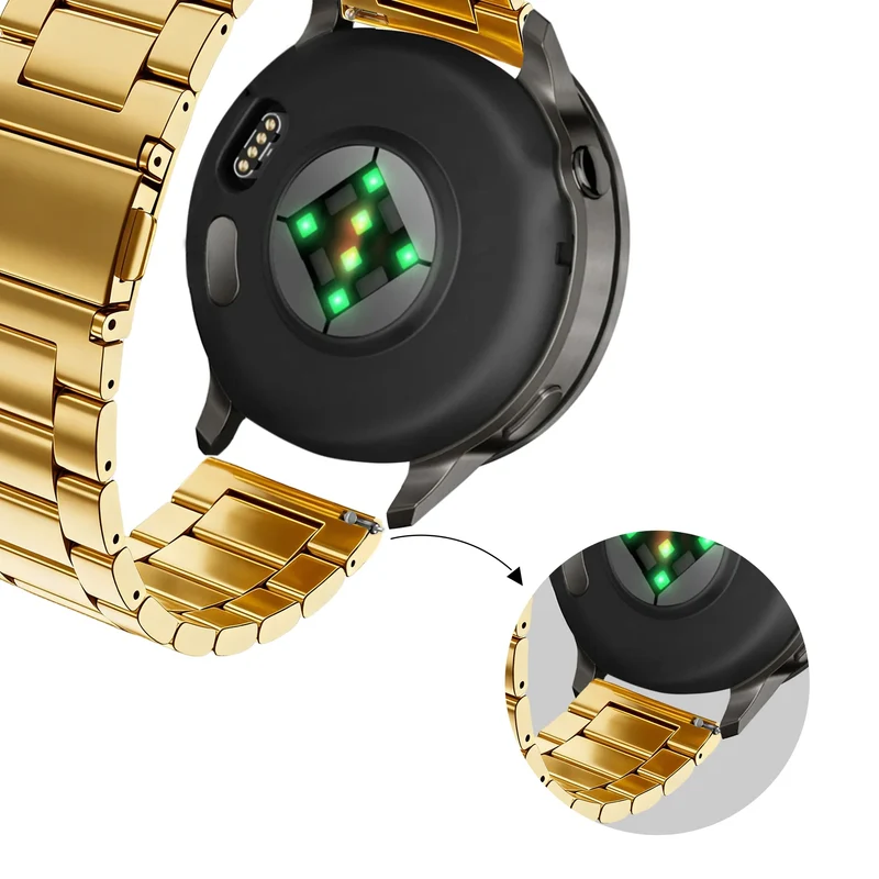 Bandz Garmin Forerunner 170 Stahlarmband 'Classic' (Gold)