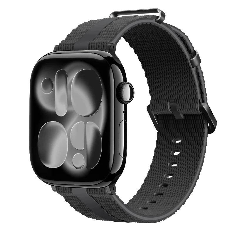 Apple Watch Silikon Active Armband (Schwarz)