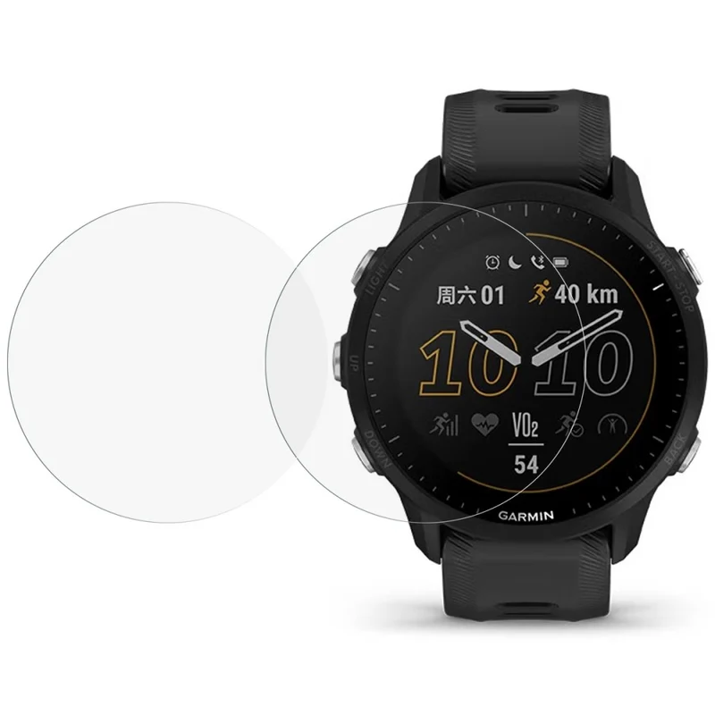2stück Garmin Forerunner 955 Gehärtetes Glas Displayschutz