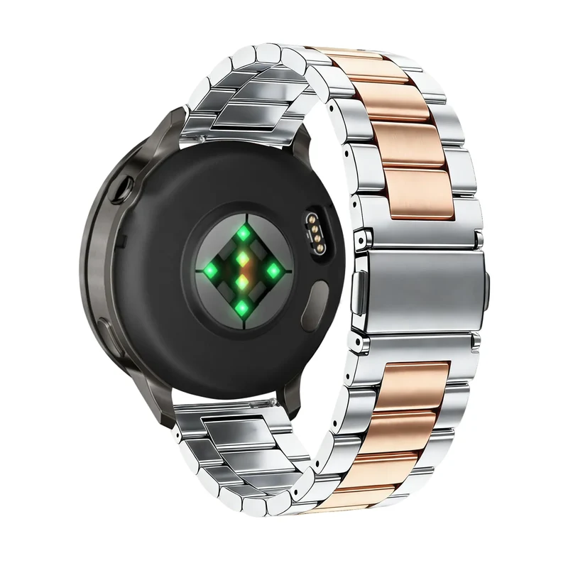 Bandz Garmin Forerunner 70 Stahlarmband 'Classic' (Silber/Roségold)