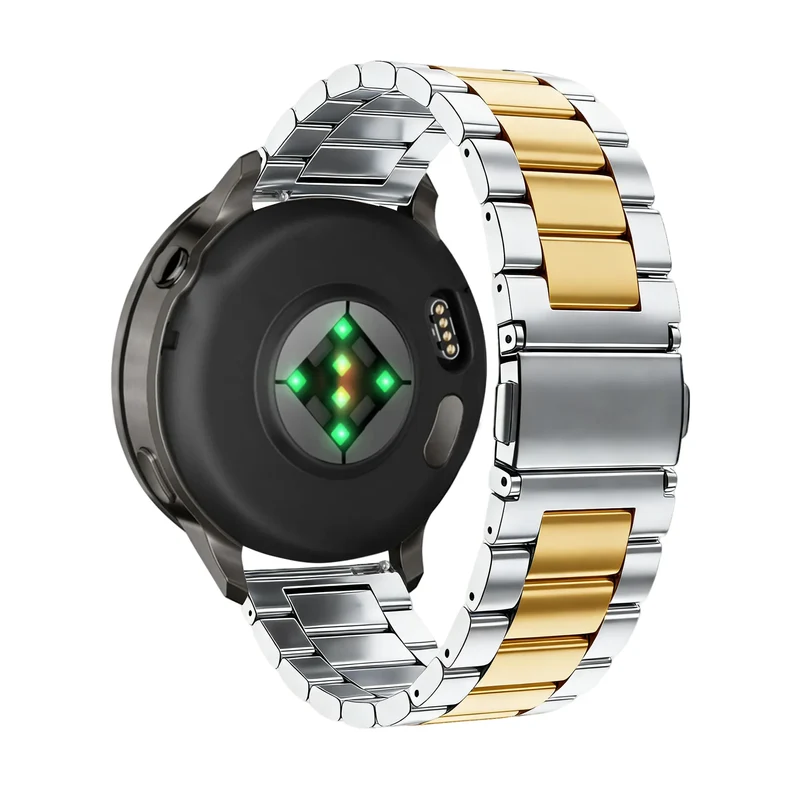 Bandz Garmin Forerunner 70 Stahlarmband 'Classic' (Silber/Gold)