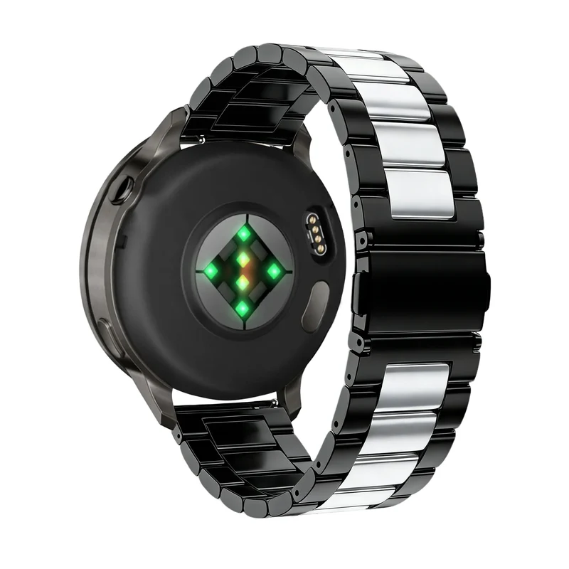 Bandz Garmin Forerunner 70 Stahlarmband 'Classic' (Schwarz/Silber)
